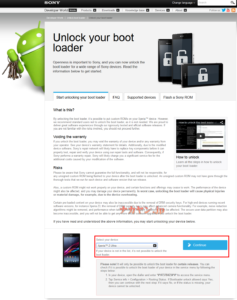 Xperia Bootloader Unlock 1